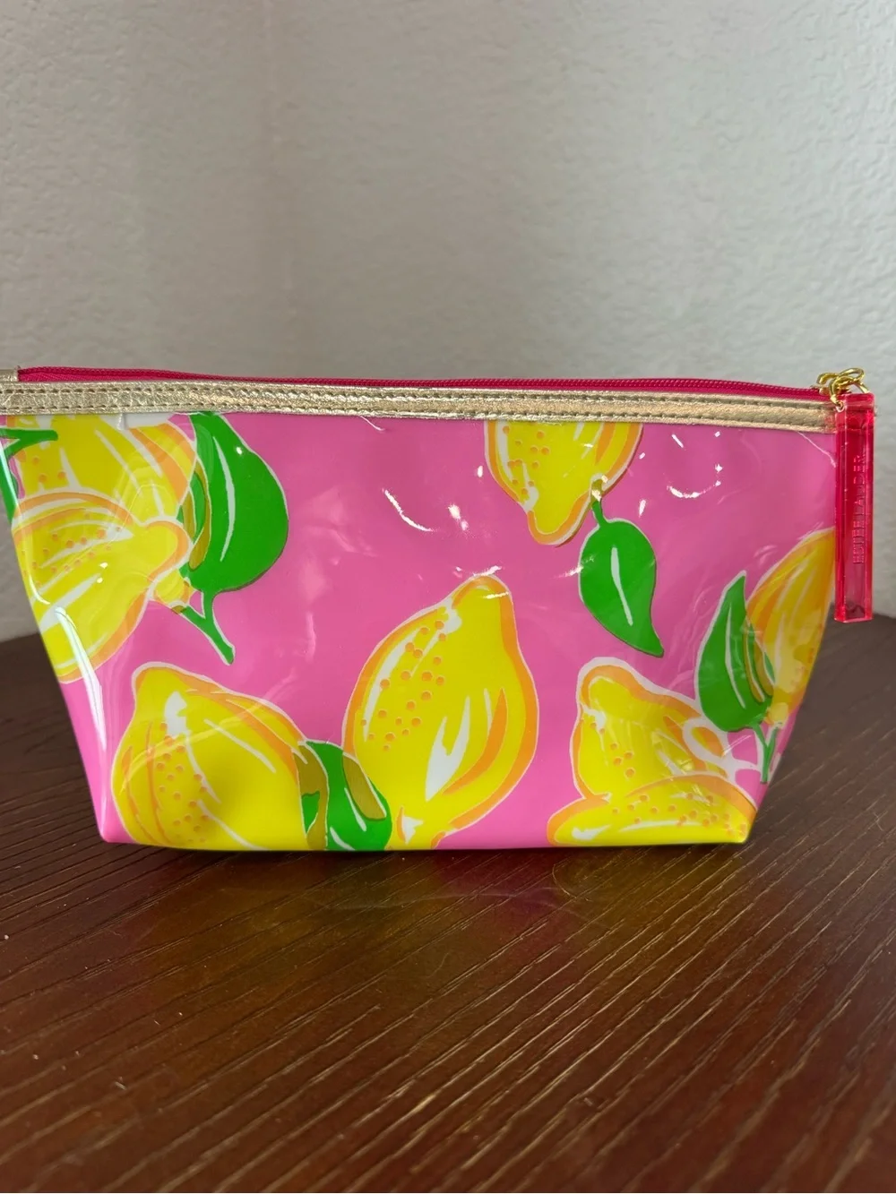 Lilly Pulitzer Estée Lauder Pink & Yellow Lemon Makeup Bag Pouch